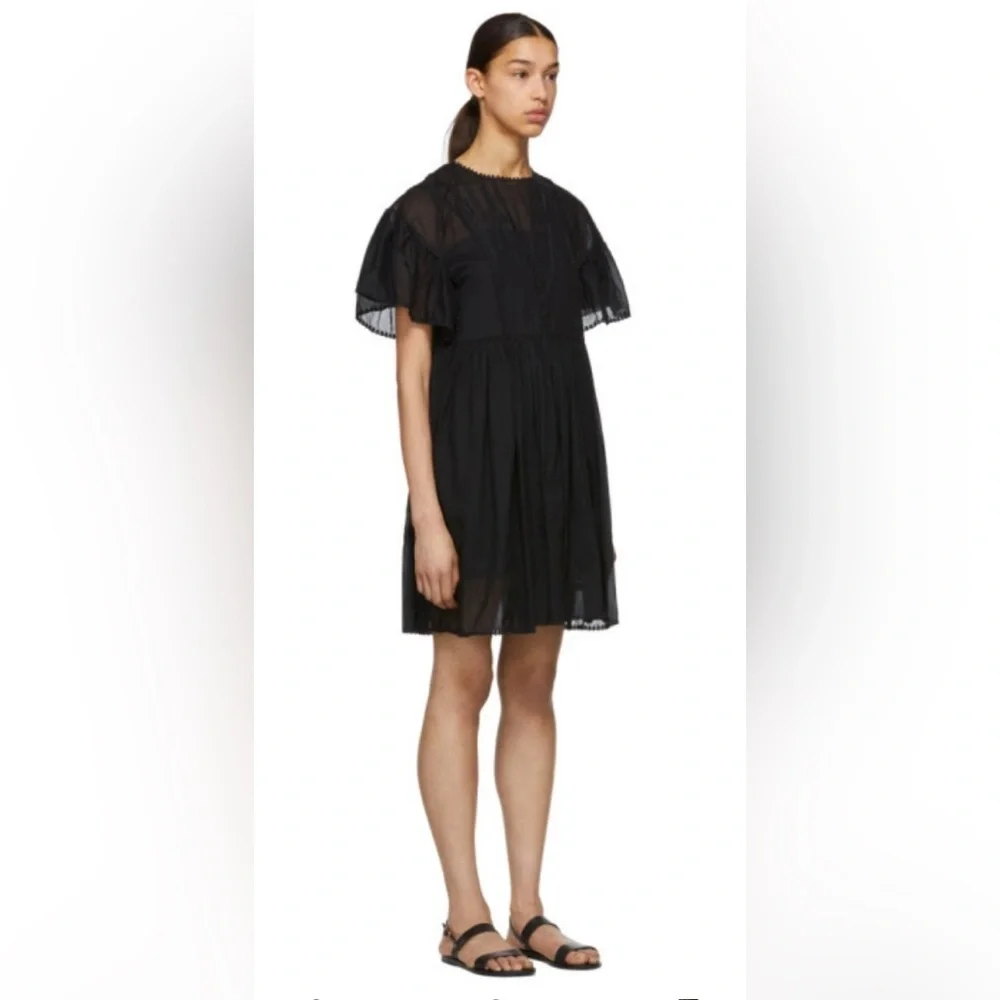 Isabel Marant Etoile Annaelle Embroidered Lace MiniDressRomantic Fairy Gruhge,12 - Picture 5 of 15